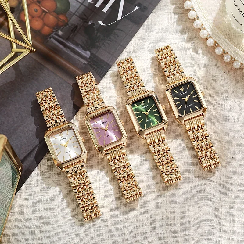 Women Retro Square Metal Band  - Jewelry For Watches review and price